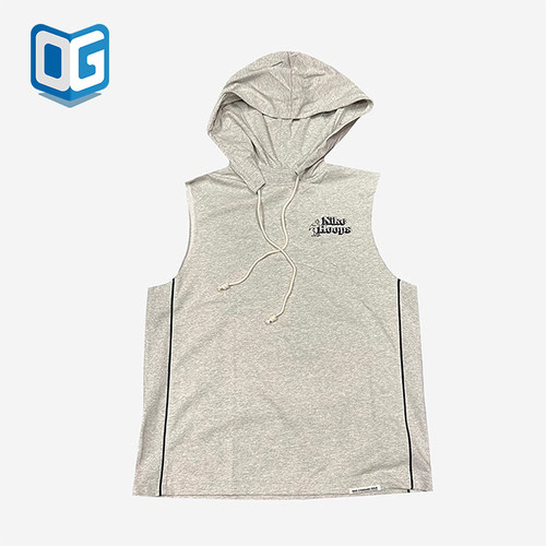 Nike/耐克正品Hops新款男灰色合身经典连帽无袖背心DH7442-050