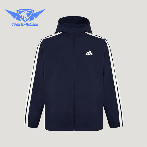 Adidas/阿迪达斯正品春秋男士拉链梭织运动复古夹克外套KV5945