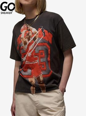 Nike/耐克正品JORDAN女士休闲图案印花透气运动短袖HJ0140-045