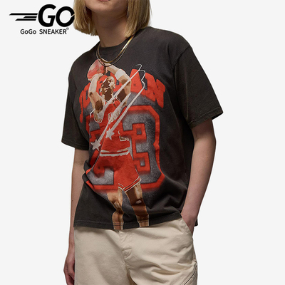 Nike/耐克正品JORDAN女士休闲图案印花透气运动短袖HJ0140-045