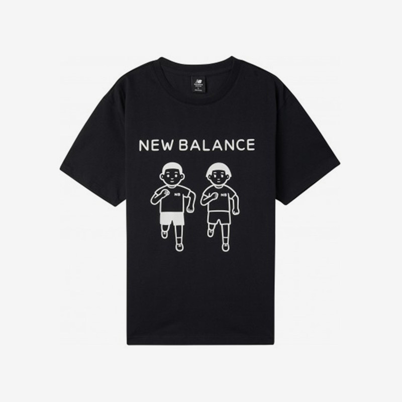 New Balance/NB正品夏季新款男子宽松透气圆领短袖AMT02375-BK