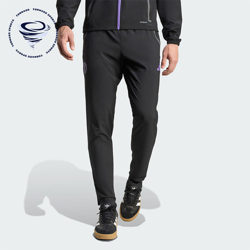 Adidas/阿迪达斯正品2025秋季款男士修身运动耐穿足球长裤JV5352