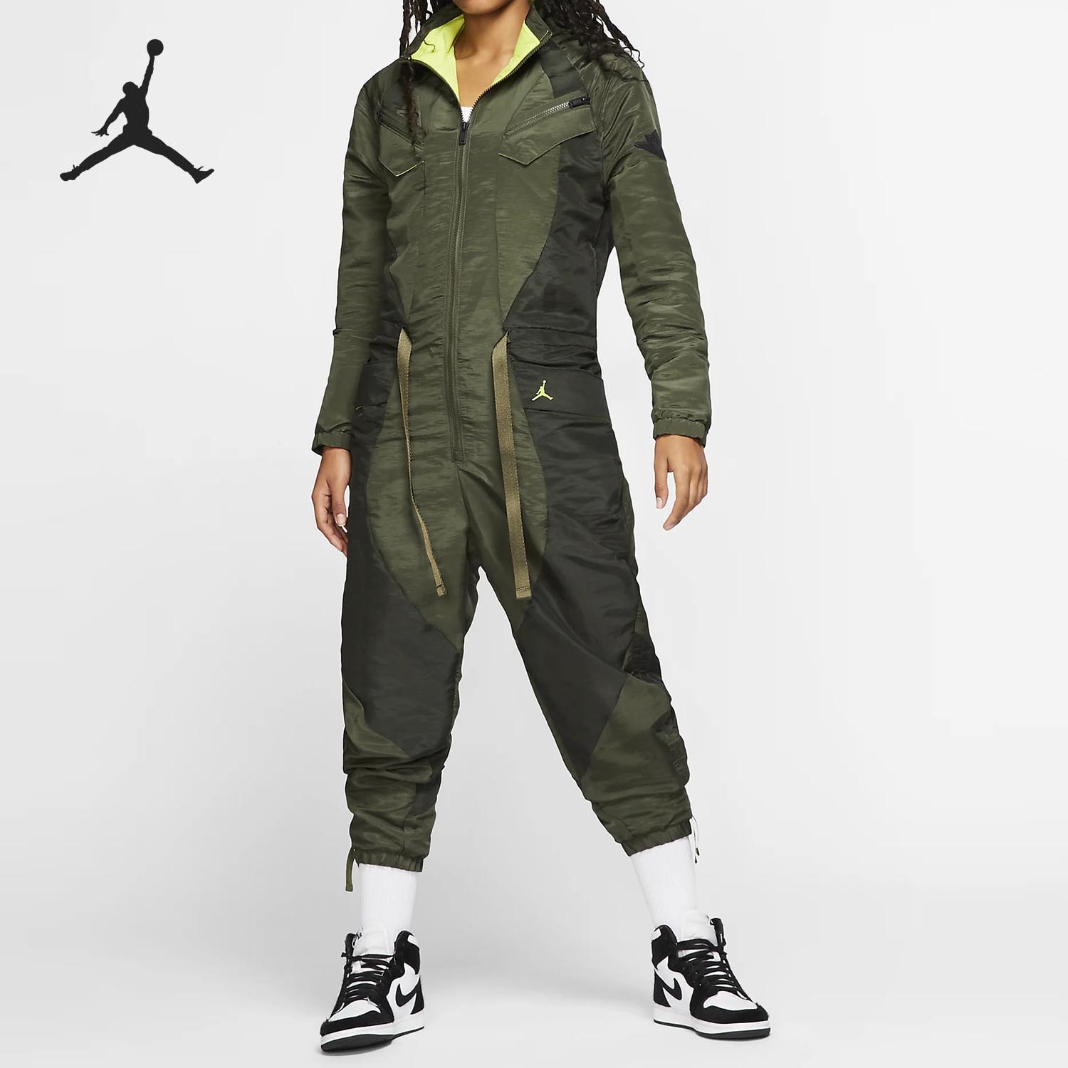 Nike/耐克正品AS JORDAN FLIGHT女子运动连体工装CQ6656-222