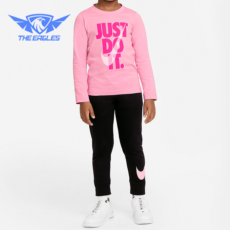 Nike/耐克正品男士时尚圆领长袖T恤休闲运动裤套装DJ3994-666