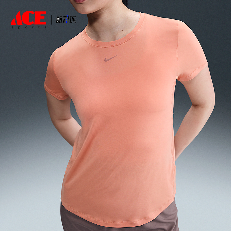 Nike/耐克正品Dri-FIT女士透气圆领跑步经典运动短袖FN2799-844