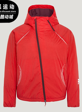 Adidas/阿迪达斯正品2025冬季款女士日常连帽梭织保暖棉服KV4863