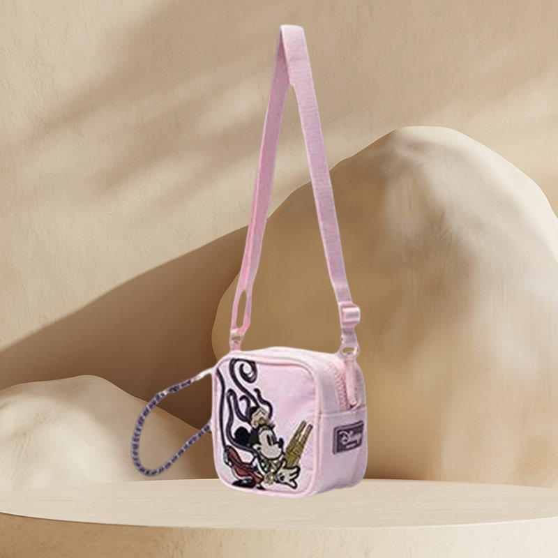 李宁正品斜挎包男女同款秋新款联名米奇潮流果冻包ABDR084