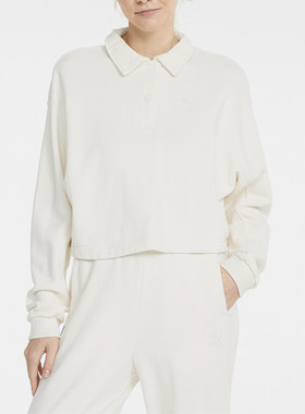 Puma/彪马正品新款女士宽松翻领透气舒适套头卫衣533424-65