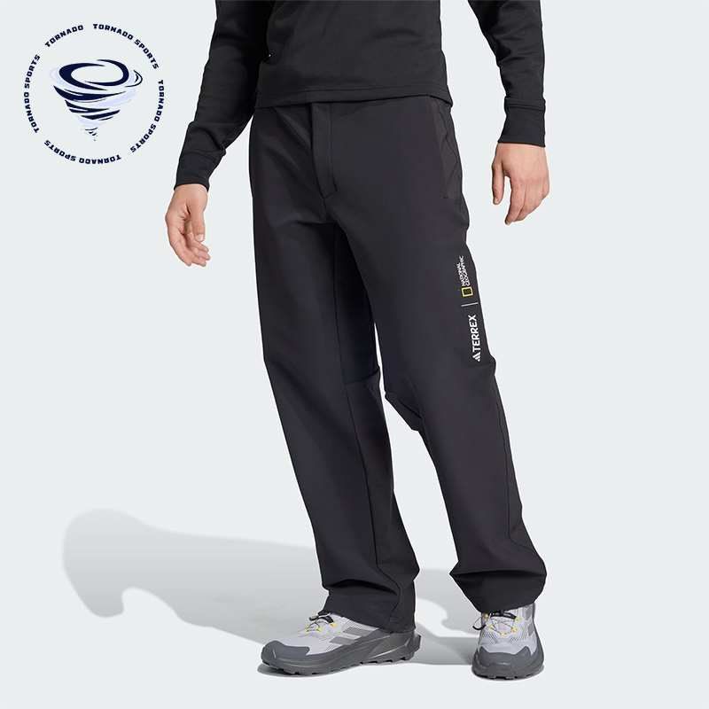 阿迪达斯男士宽松梭织运动长裤