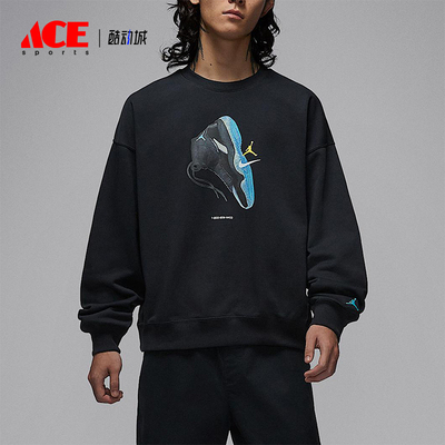Nike/耐克正品JORDAN男士休闲运动耐穿印花套头卫衣IM6302-010