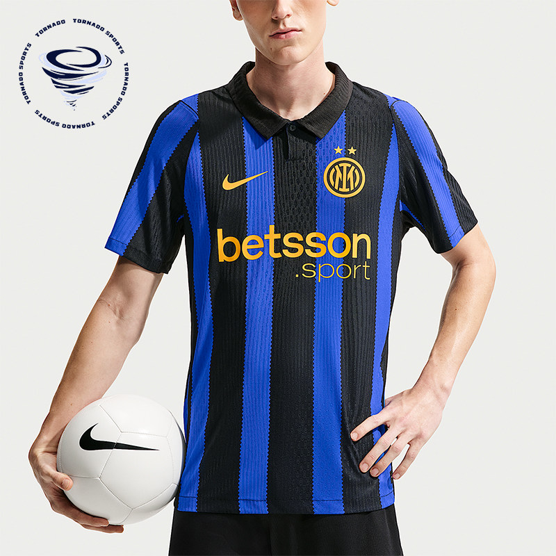 Nike/耐克正品Aero-FIT球員版男士条纹运动足球T恤II2736-409