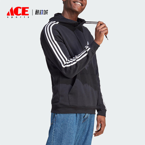 Adidas/阿迪达斯正品M 3S FL HD男士运动连帽日常休闲卫衣IB4028
