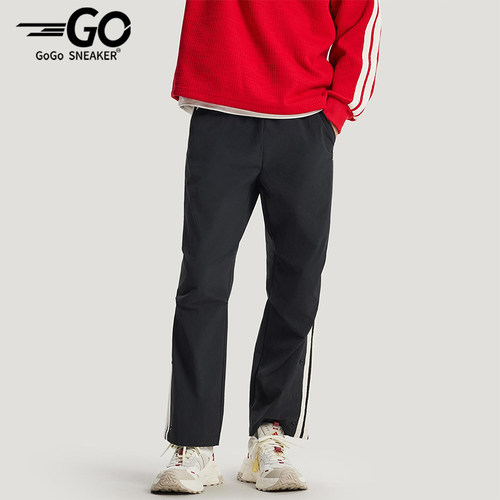 Adidas/阿迪达斯正品春秋男士休闲拒水梭织直筒运动长裤KR3077