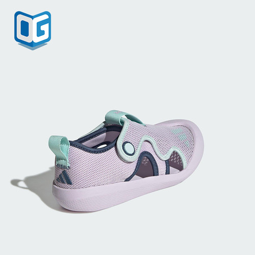 Adidas/阿迪达斯正品春季款大童魔术贴透气沙滩凉鞋JQ2283