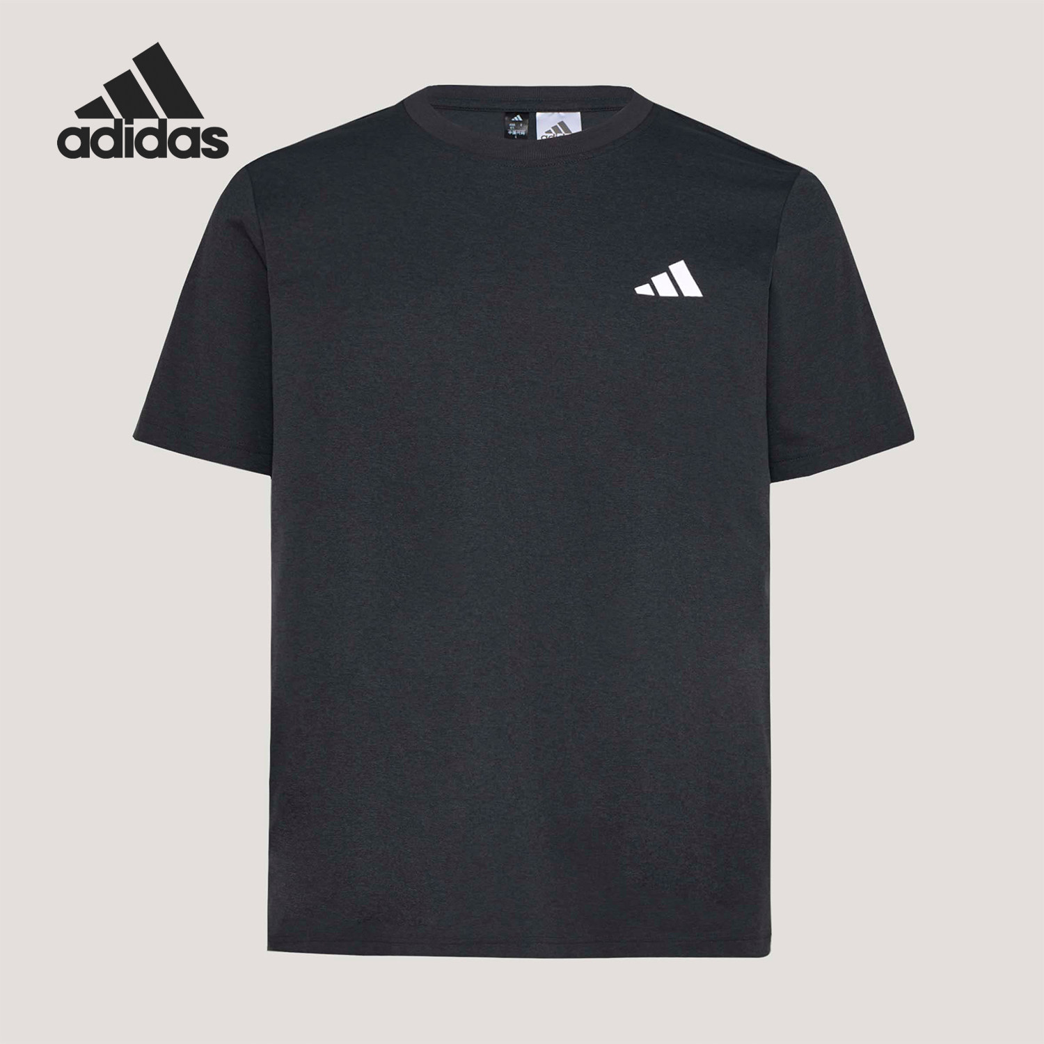 Adidas/阿迪达斯正品2026男女简约运动舒适透气日常T恤KU6399 - 实物图