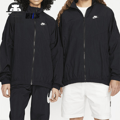 Nike/耐克正品春秋女士运动拉链宽松长袖经典夹克外套DM6185-010