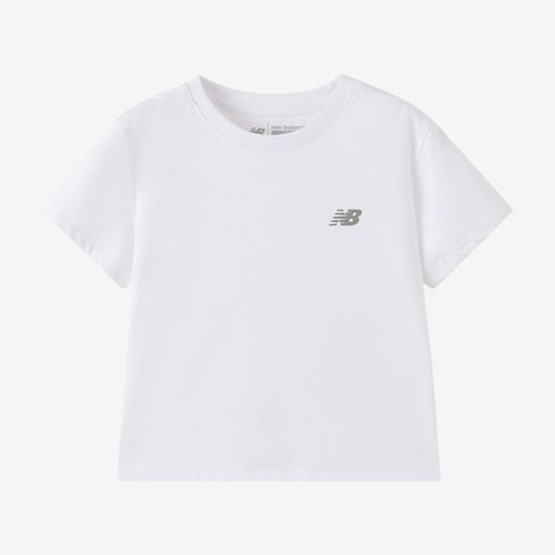 New Balance新百伦正品儿童凉感印花圆领短袖T恤7EG2E172-WT