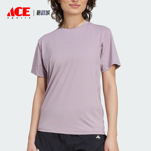Adidas/阿迪达斯正品2025夏季女士圆领健身经典训练短袖KC4728