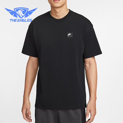 Nike/耐克正品夏季男士圆领宽松运动印花针织透气短袖HQ9249-010
