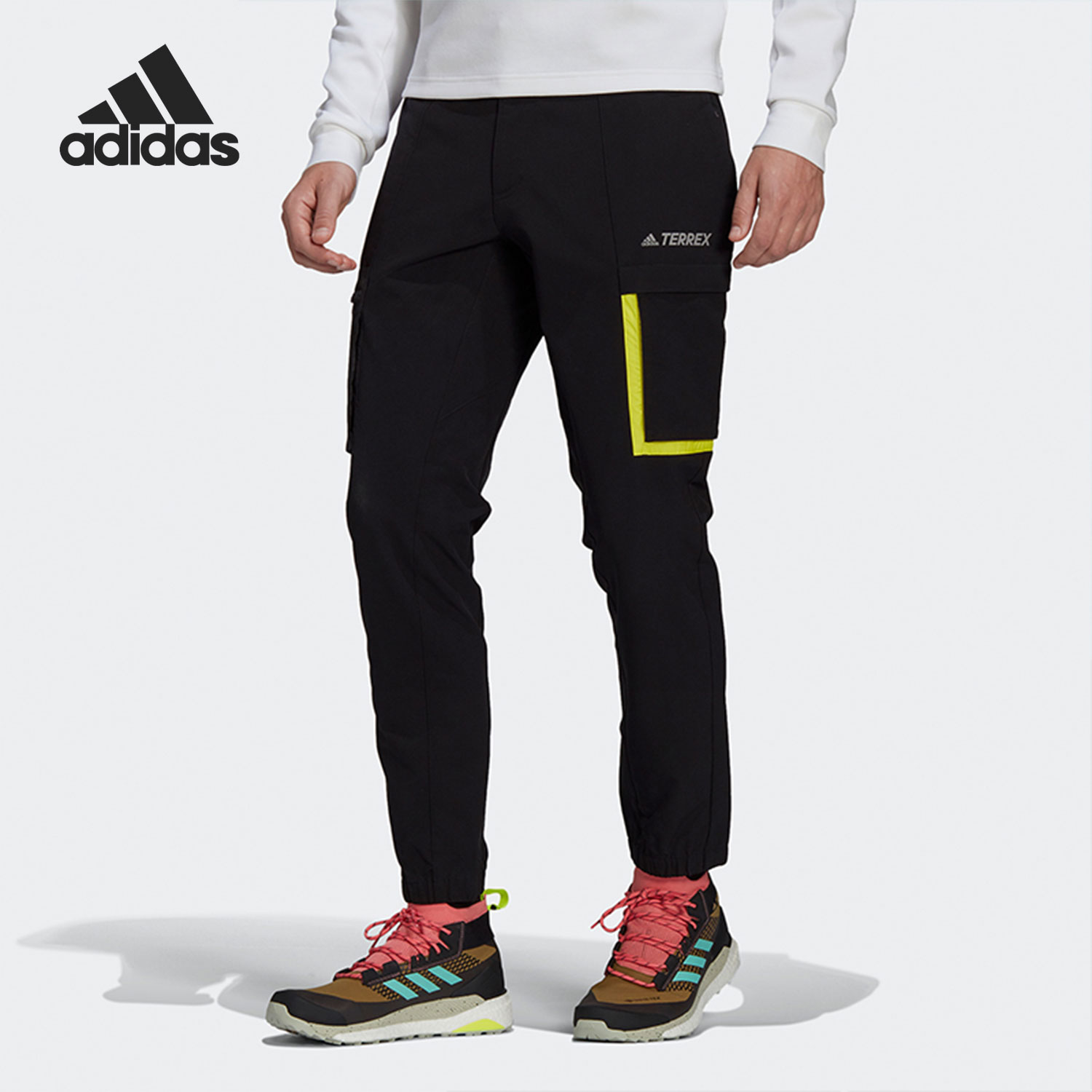 Adidas/阿迪达斯正品TERREX 男子户外反光运动长裤 GR9976
