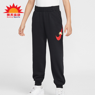 IQ3935 Sportswear大童休闲松紧腰束脚印花长裤 010 耐克正品 Nike