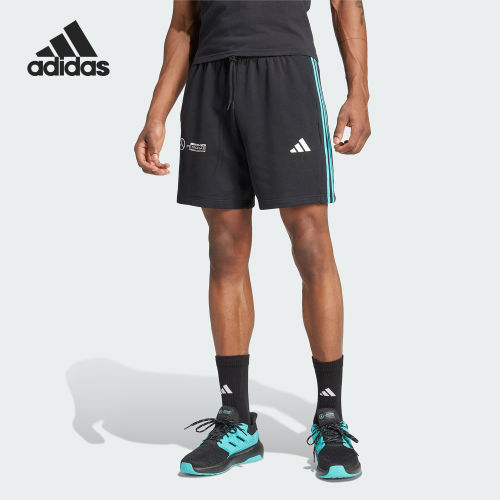 Adidas阿迪达斯正品MERCEDES-AMG F1 TEAM DNA男款短裤JV5429