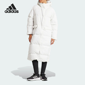 女子户外长款 Adidas 新款 冬季 连帽羽绒服IK3158 阿迪达斯正品