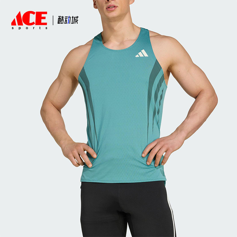 Adidas/阿迪达斯正品2025夏季款男士运动风跑步工字背背心JV9307