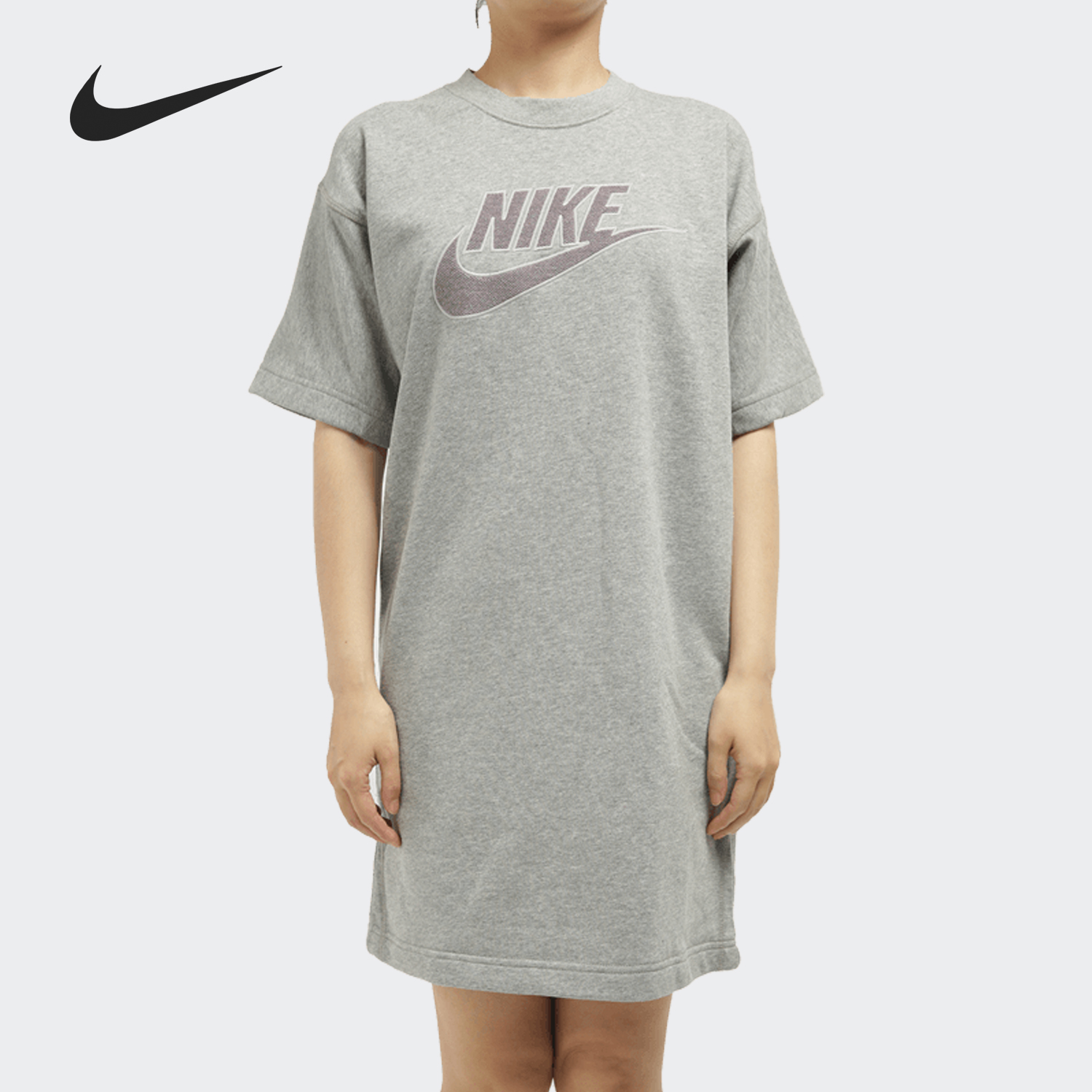 Nike/耐克正品 SPORTSWEAR 女子宽松短袖运动连衣裙 CU6402