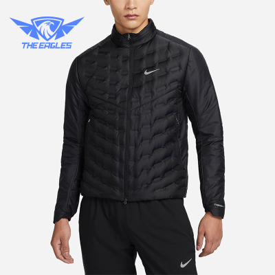 Nike/耐克正品新款运动男士拒水轻薄拼接保暖羽绒服FB7557-010