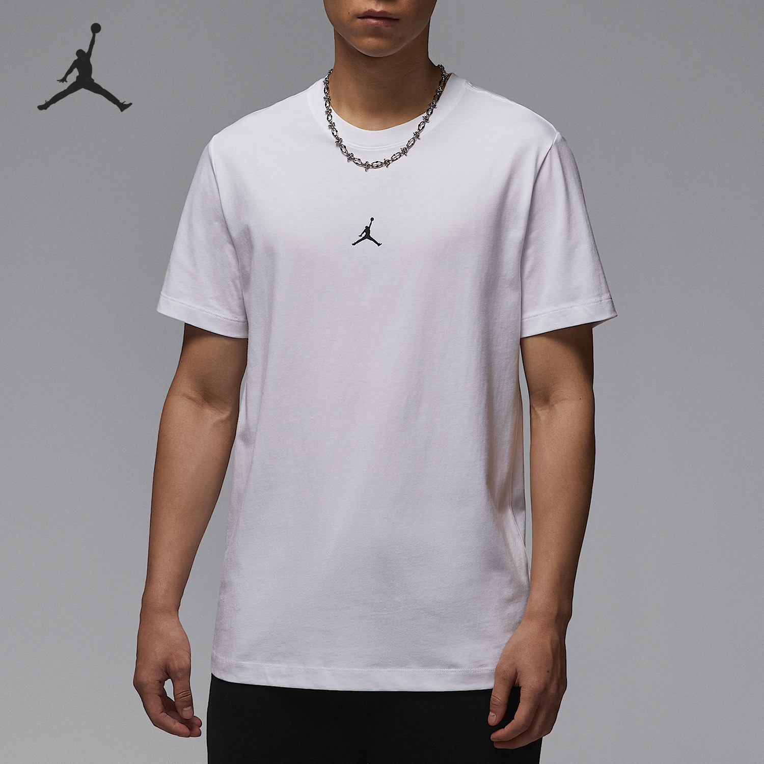 Nike/耐克官方正品夏季新款JORDAN男士简约圆领短袖IB7521-100
