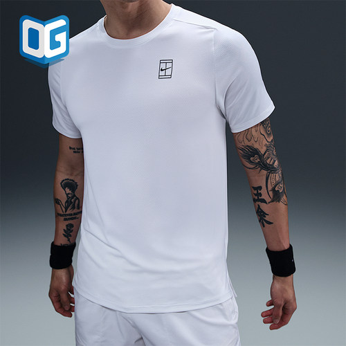 Nike/耐克正品夏季新款男士运动训练网球经典短袖T恤FZ6911-100