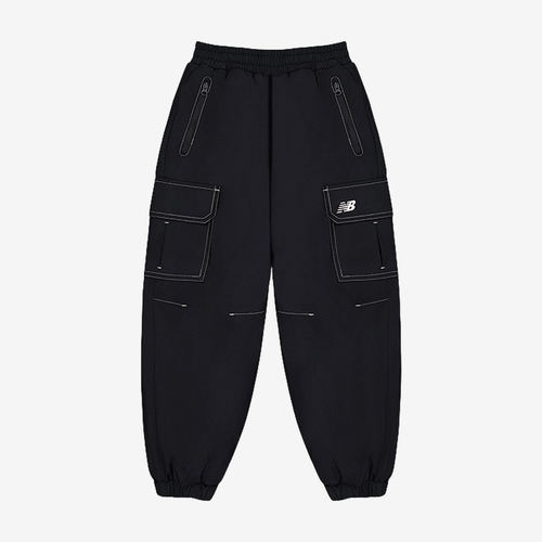 New Balance新百伦正品儿童大口袋松紧腰束脚长裤7XF4E103-BK