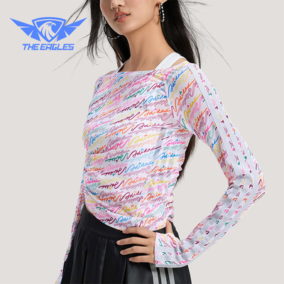 Adidas/阿迪达斯正品DCE MESH LS TE女士透气修身短袖T恤KR7600