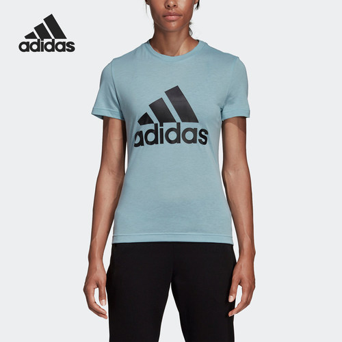 Adidas/阿迪达斯正品 新款女子W MH BOS TEE圆领休闲短袖 DY7734