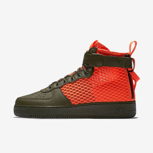 Nike耐克正品Air Force 1男中帮防滑轻便舒适板鞋AA7345-300