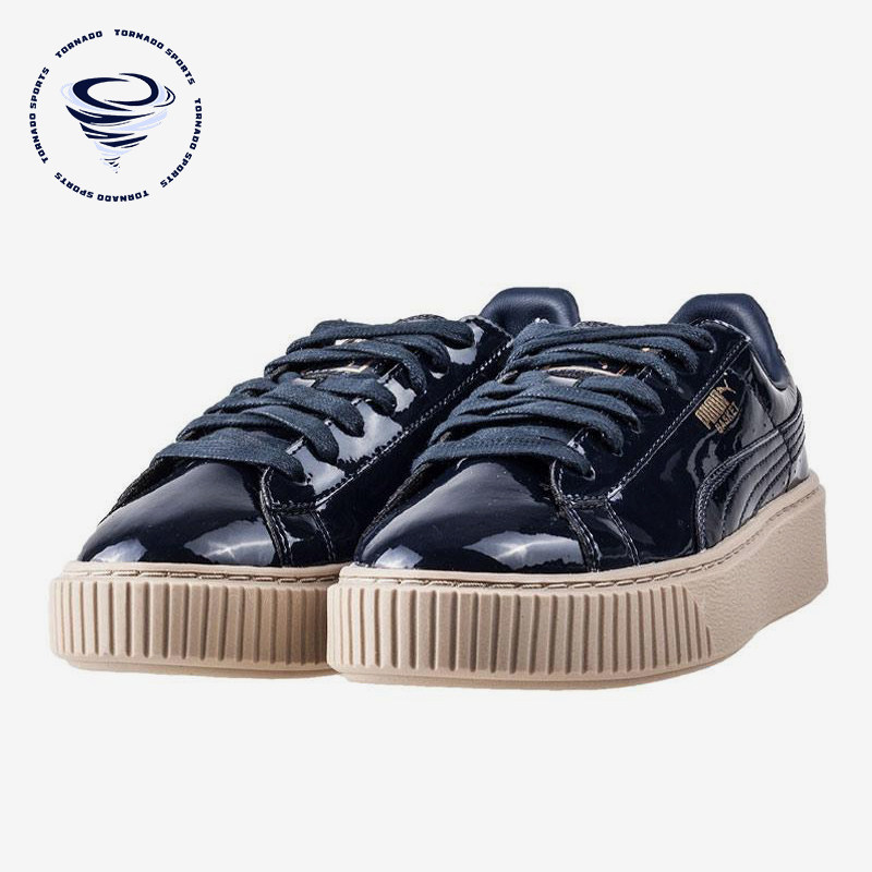 Puma/彪马正品春秋女士漆皮低帮厚底休闲经典运动板鞋363314-06