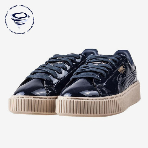 Puma/彪马正品春秋女士漆皮低帮厚底休闲经典运动板鞋363314-06