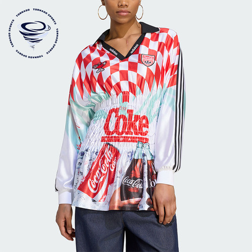 Adidas/阿迪达斯正品三叶草女士印花时尚运动长袖T恤KY7547