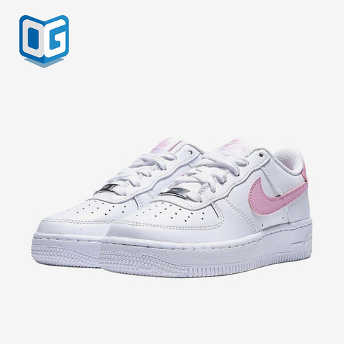 Nike/耐克正品AirForce1新款儿童白粉色校园板鞋CT3839-124