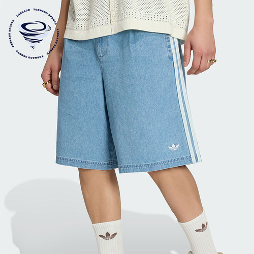 Adidas/阿迪达斯正品三叶草DENIMCHINOSHORTS新款短裤KX1192