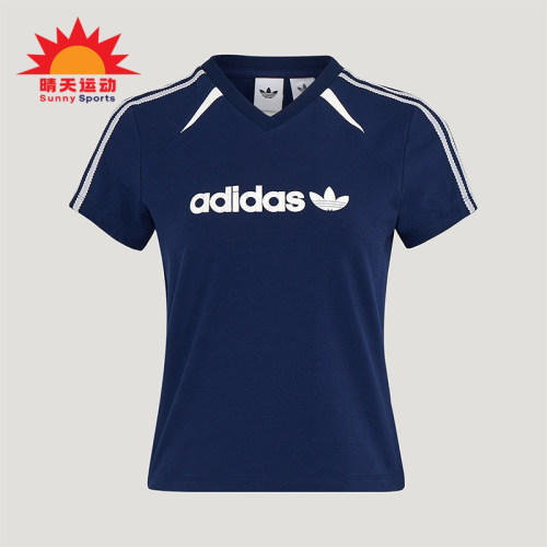 Adidas/阿迪达斯正品三叶草BLKTWT-SHIRT新款女经典短袖T恤KU4762