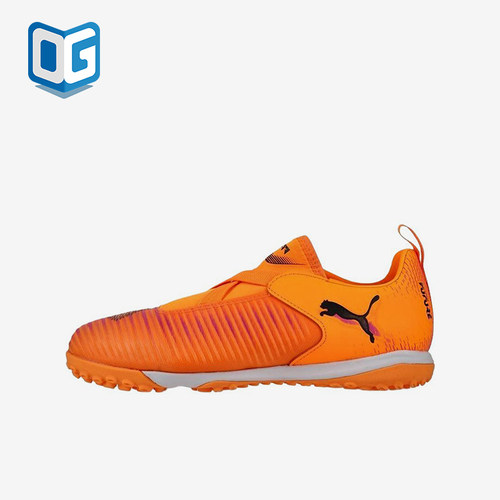 Puma/彪马正品儿童橙色低帮贴合网布包裹训练经典足球鞋108620-03
