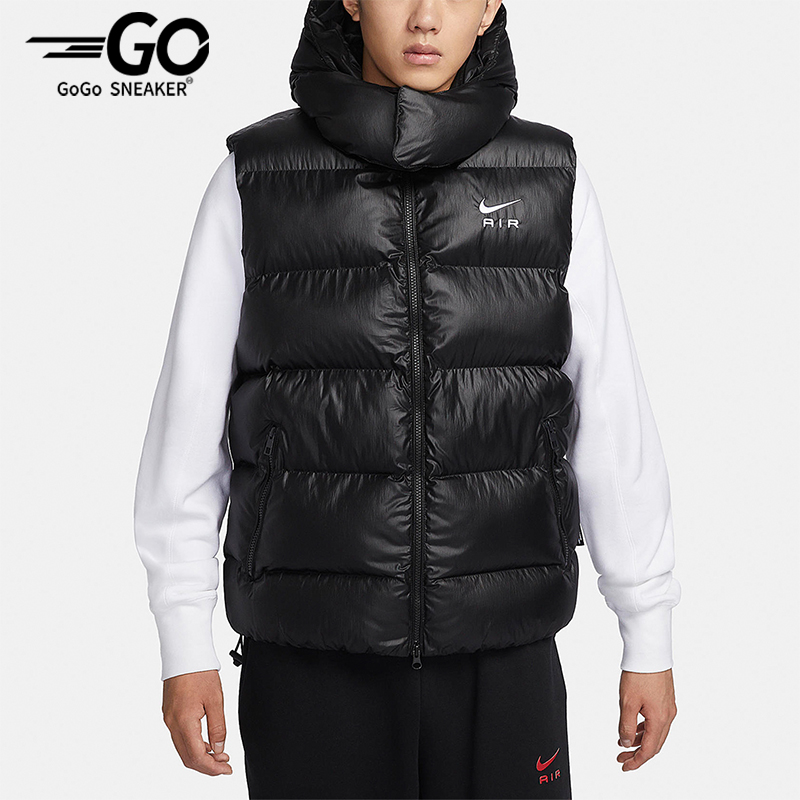 耐克男士柔软简约棉马甲