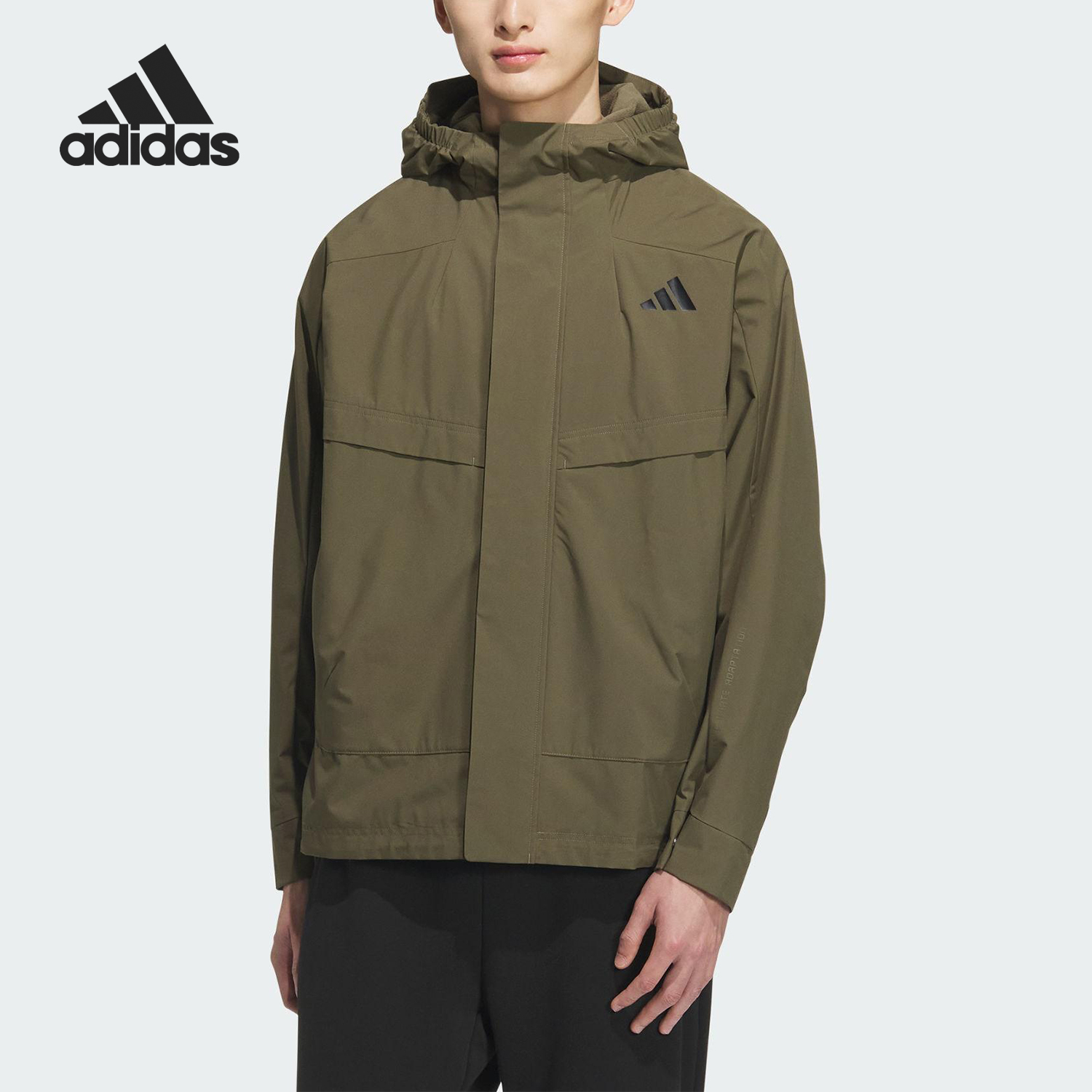 Adidas/阿迪达斯官方正品2025秋季款男士连帽耐穿日常外套KB7625