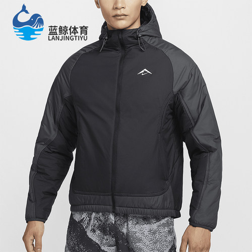 耐克男士运动拼接保暖宽松棉服