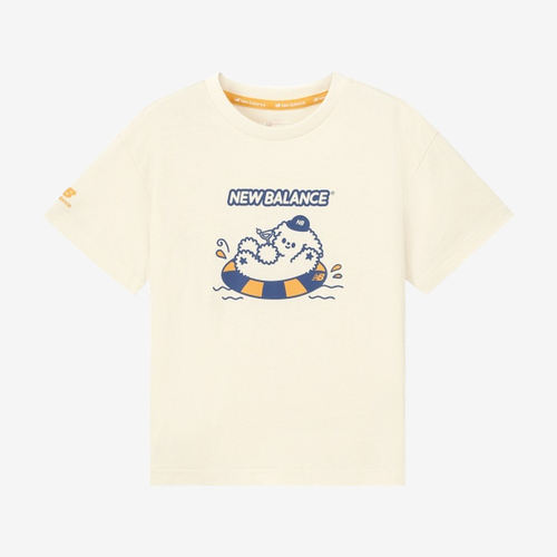 New Balance新百伦正品FUZZYCREW儿童卡通图案T恤7ED2V013-CM