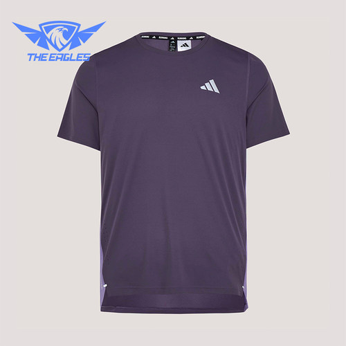 Adidas/阿迪达斯正品春季男士跑步训练经典透气圆领短袖T恤KZ5038
