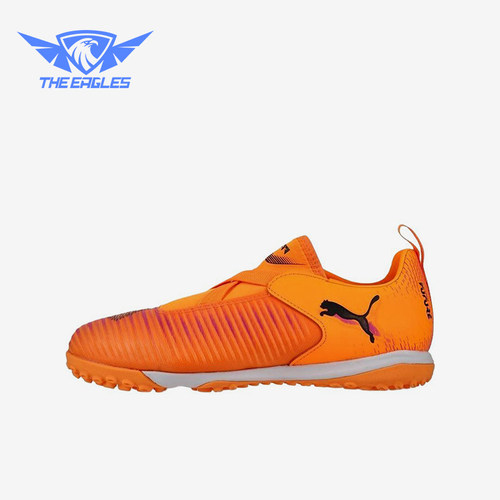 Puma/彪马正品儿童橙色低帮贴合网布包裹训练经典足球鞋108620-03