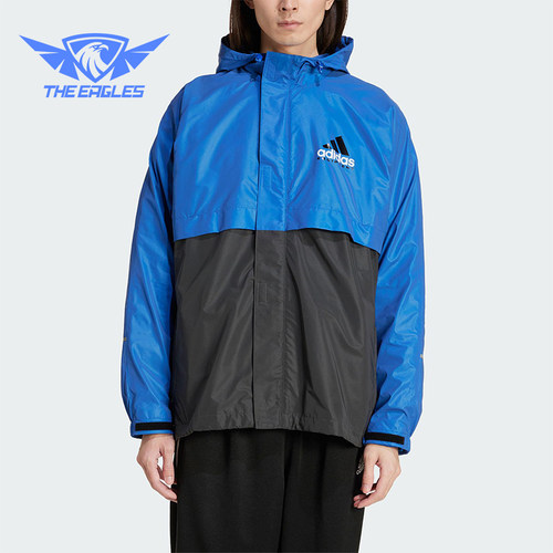 Adidas/阿迪达斯正品新款男士反光拼接户外宽松外套JC8230